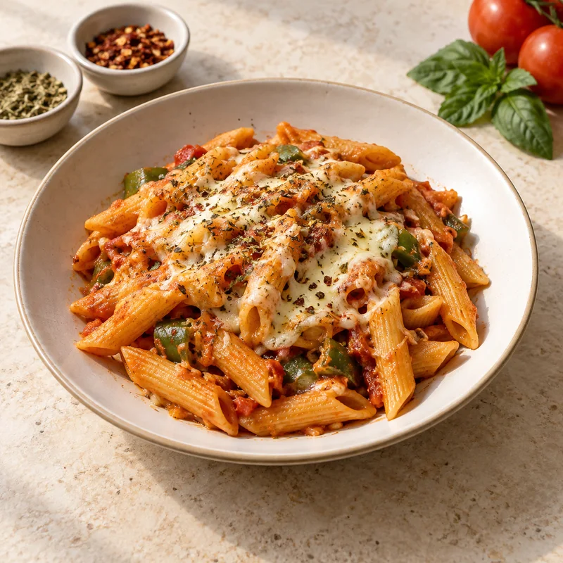 AI illustration of Pasta With Cheese; actual serving may differ