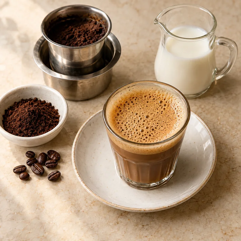 AI illustration of Filter Coffee; actual serving may differ